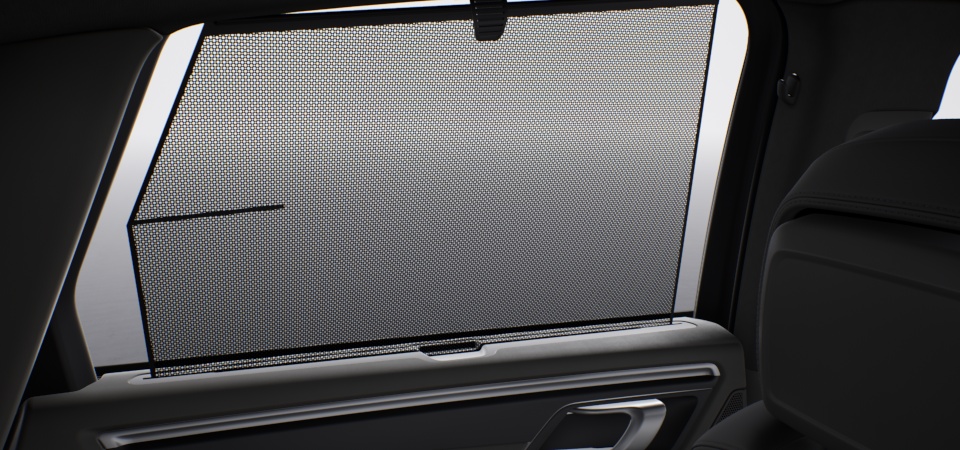 Mechanical roll-up sunblind for rear side windows