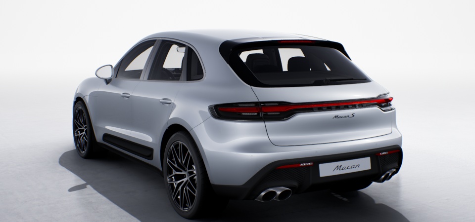 "PORSCHE" Logo in Satin Black and Model Designation in High Gloss Black on Rear