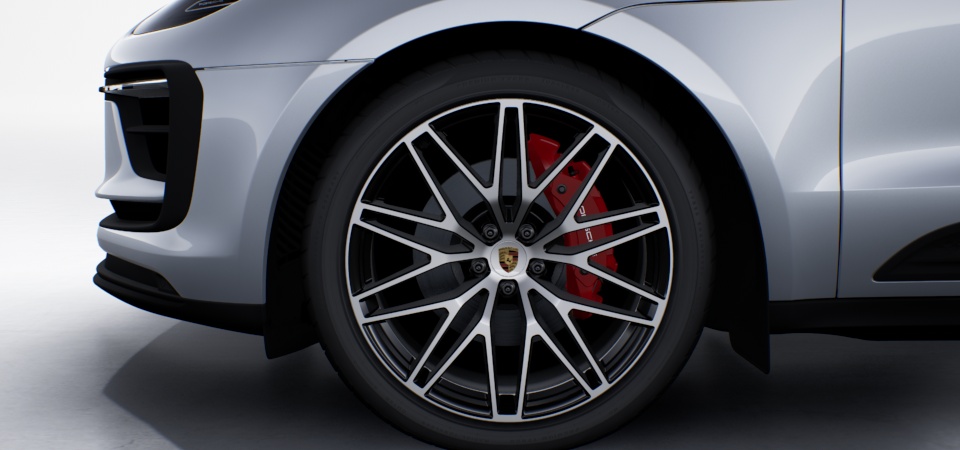 Центральный комплект колес с полноцветным гербом Porsche