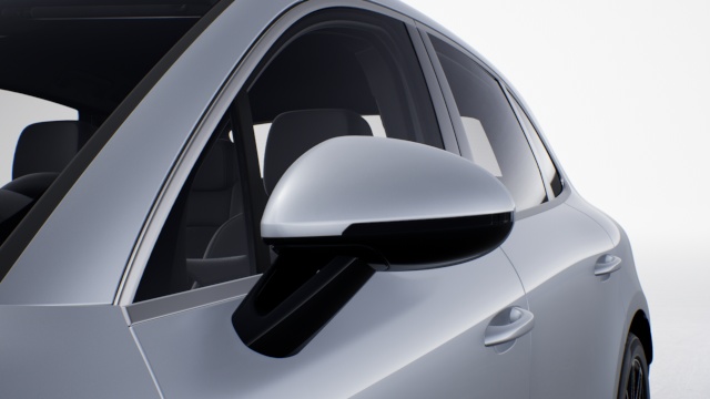Molduras inferiores de los retrovisores exteriores SportDesign, incluida la base del espejo, esmaltadas en Negro (alto brillo)