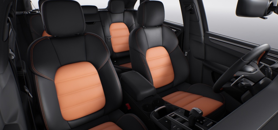 Interior Trim Package with Decorative Stitching and Seat Centres in Leather in Contrasting Colour