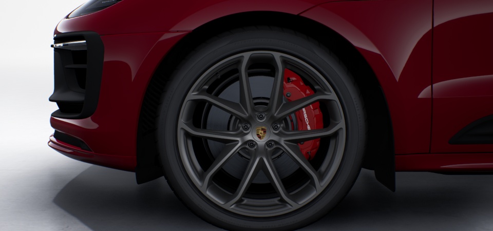 Rodas GT Design de 21 polegadas em platina acetinada.