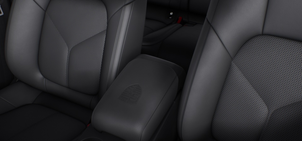 Porsche Crest on Centre Console Armrest