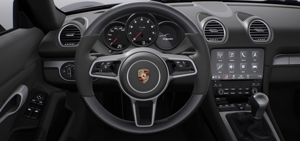 Heated Multifunction Sport Steering Wheel in Carbon Fiber