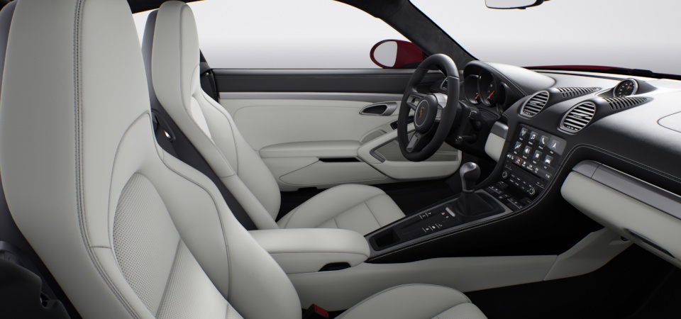 Two-tone leather interior in two-tone combination Black-Crayon