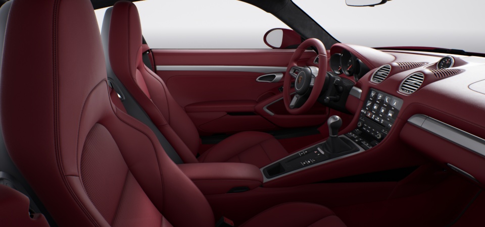 Leather interior in special colour Bordeaux Red