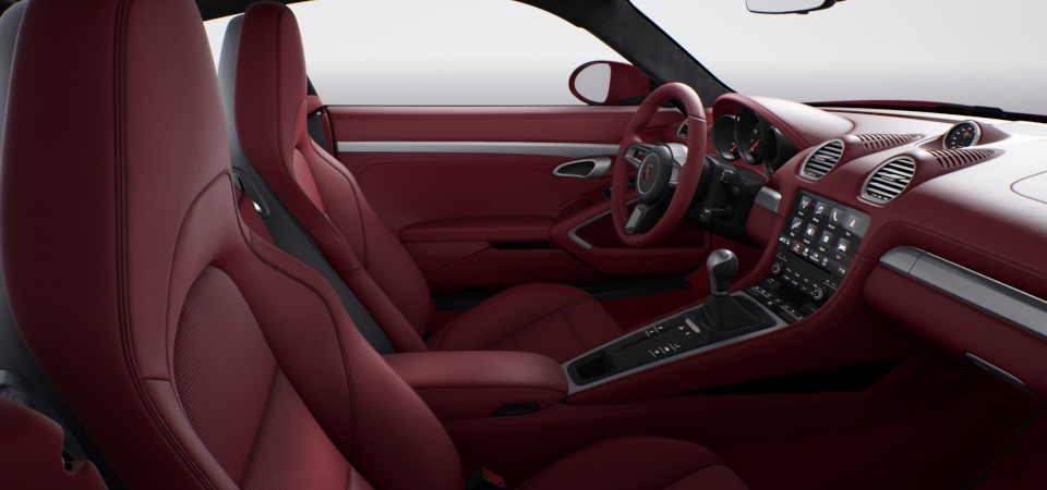 Leather Interior in Bordeaux Red