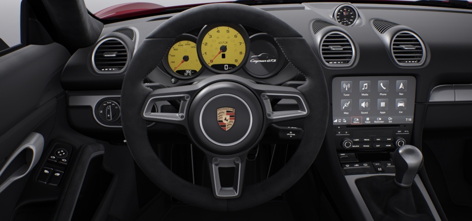 Instrument dials racing yellow