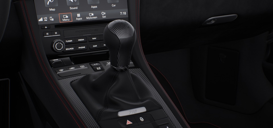 Manual Gear Lever with Carbon Fiber Trim