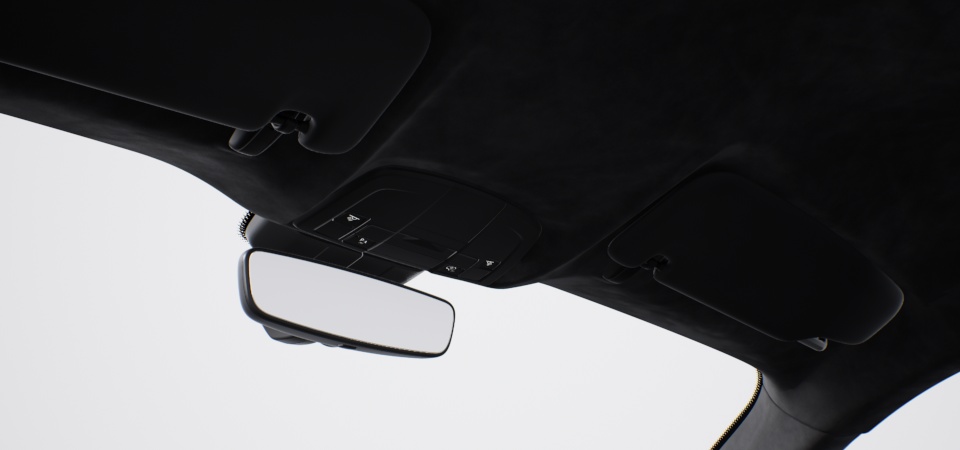 Automatically dimming interior and exterior mirrors with integrated rain sensor