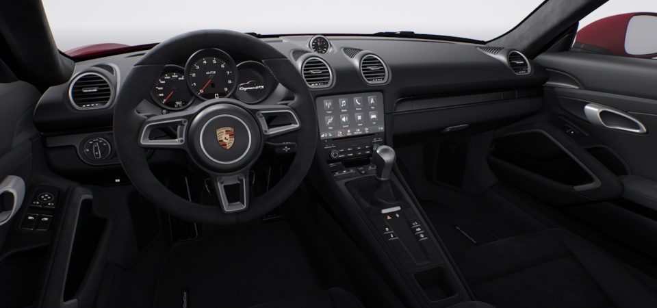 Interior-package brushed aluminium in Black