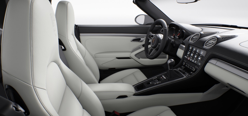 Two-tone leather interior in two-tone combination Black-Crayon