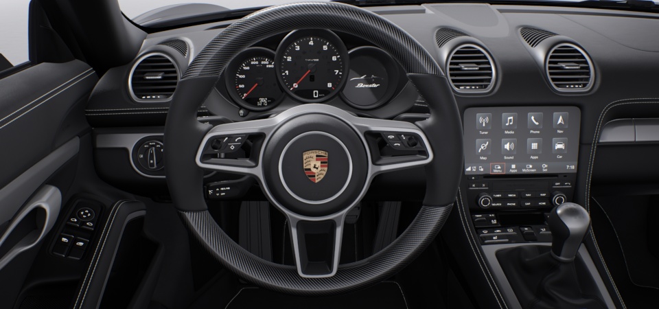 Heated Multifunction Steering Wheel in Carbon Fibre