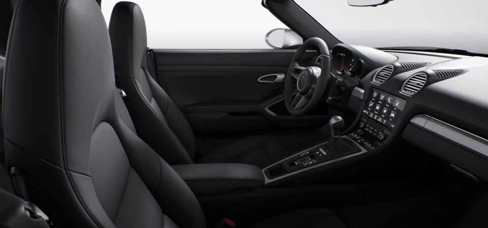 Black Leather package with partial leather interior