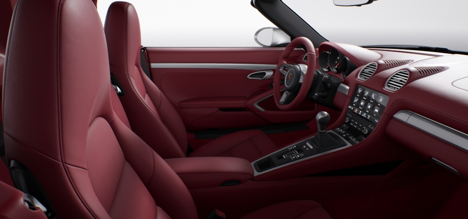 Leather Interior in Bordeaux Red