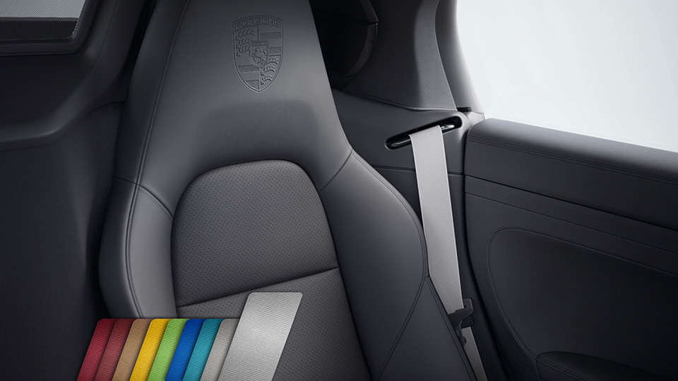 Seat Belts in Silver Grey