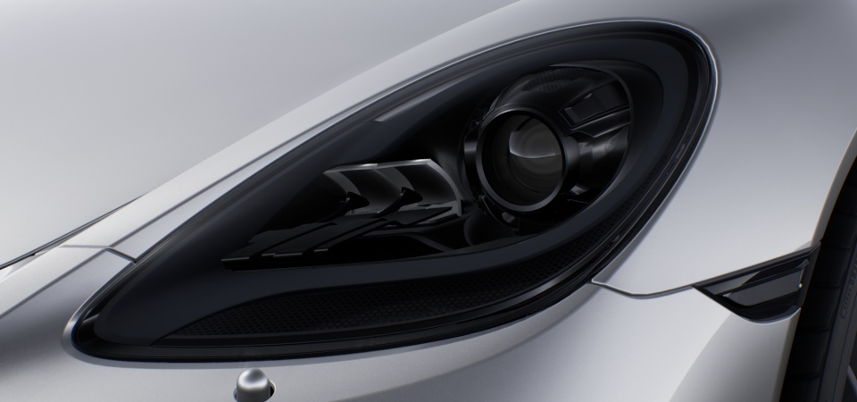 Bi-Xenon Headlights in Black with Porsche Dynamic Light System (PDLS)