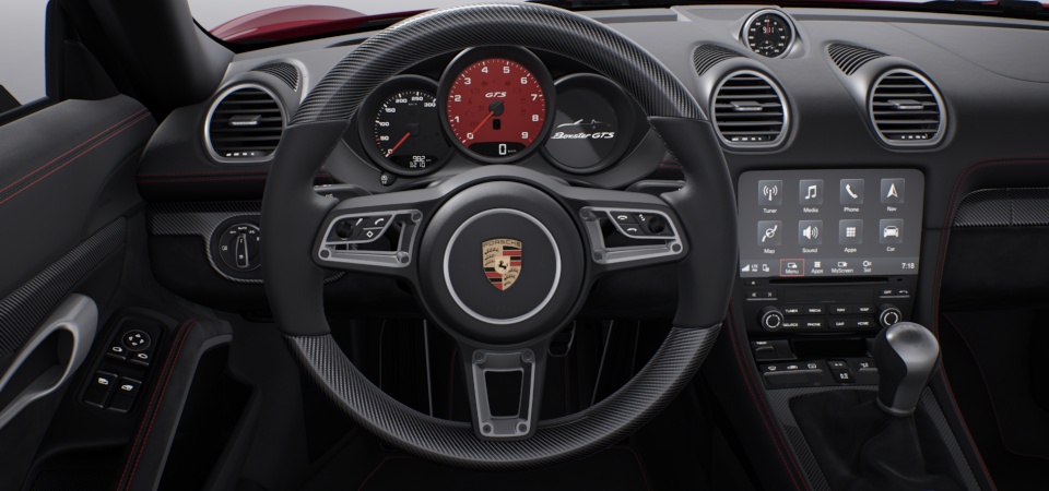 Heated Multifunction Steering Wheel in Carbon Fibre