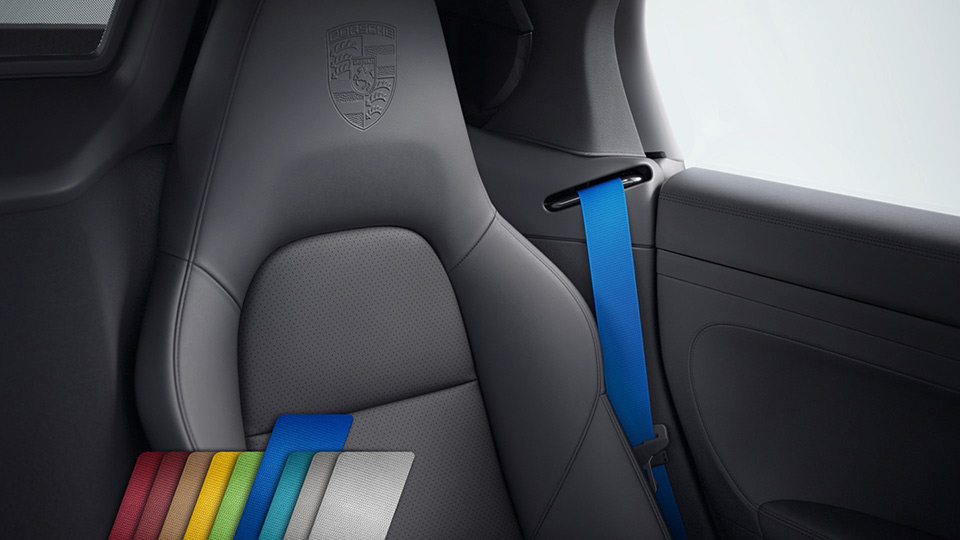 Seat Belts in Shark Blue