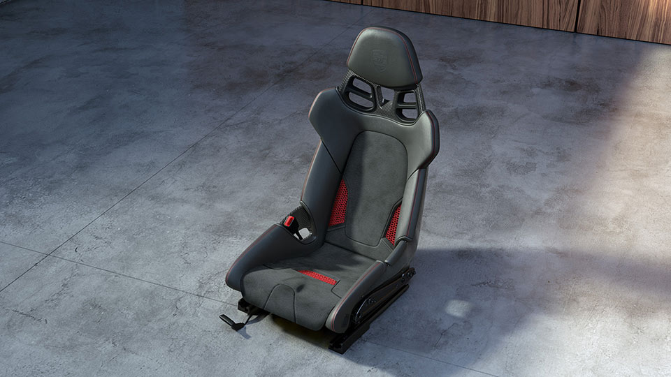 Asiento tipo cubeta completo impreso en 3D con forma de cuerpo y grado de dureza: duro