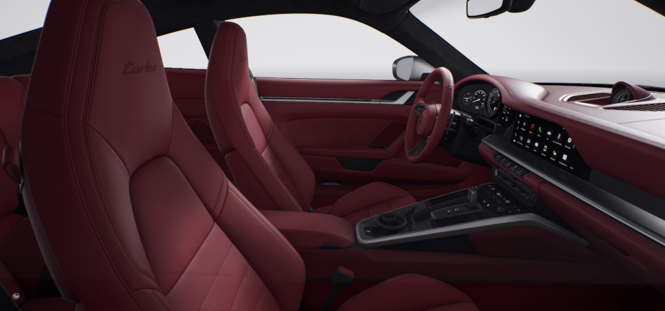 Leather Interior in Bordeaux Red