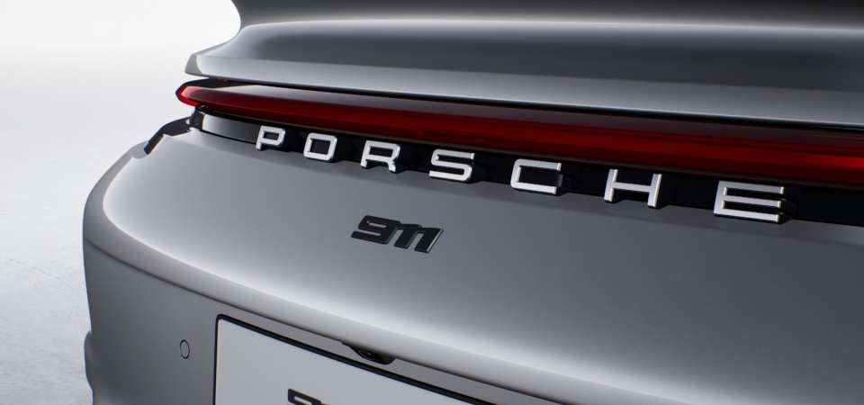 "911" Logo on Rear in High Gloss Black