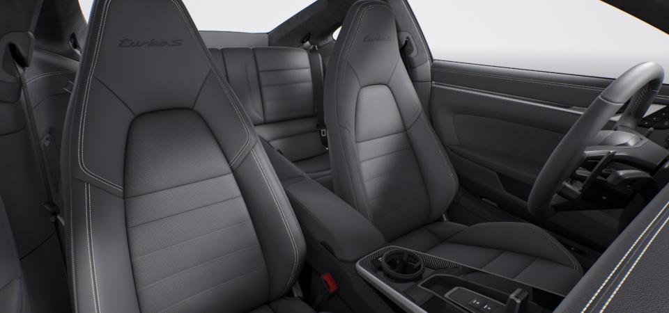 Leather Interior in Slate Grey with Chalk Stitching