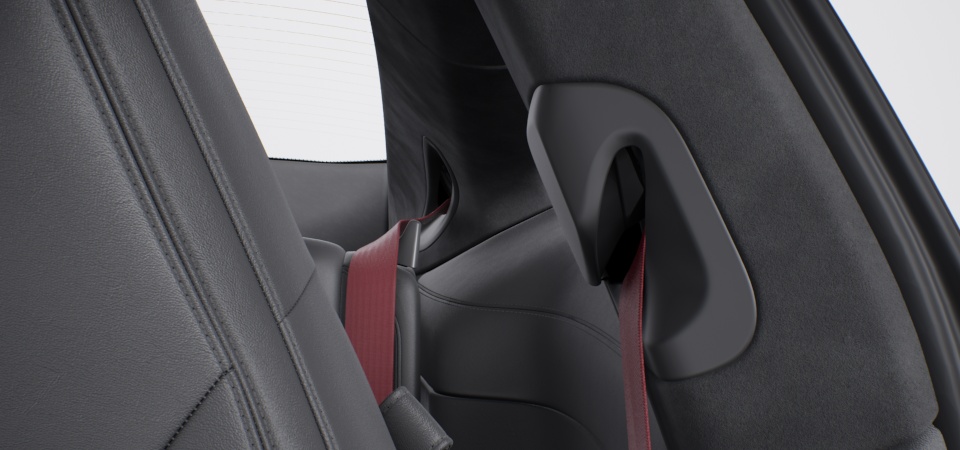 Seat Belts bordeaux red