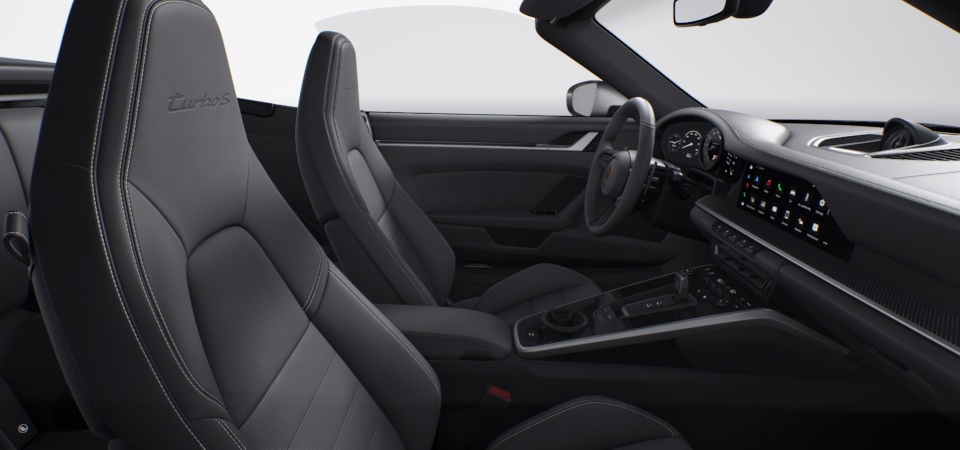 Leather interior, Slate Grey (stitching Crayon)