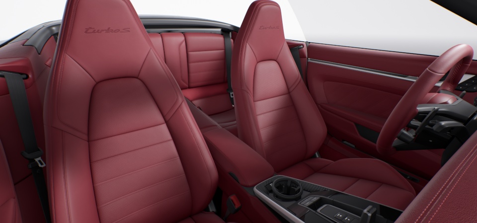 Leather Interior in Bordeaux Red