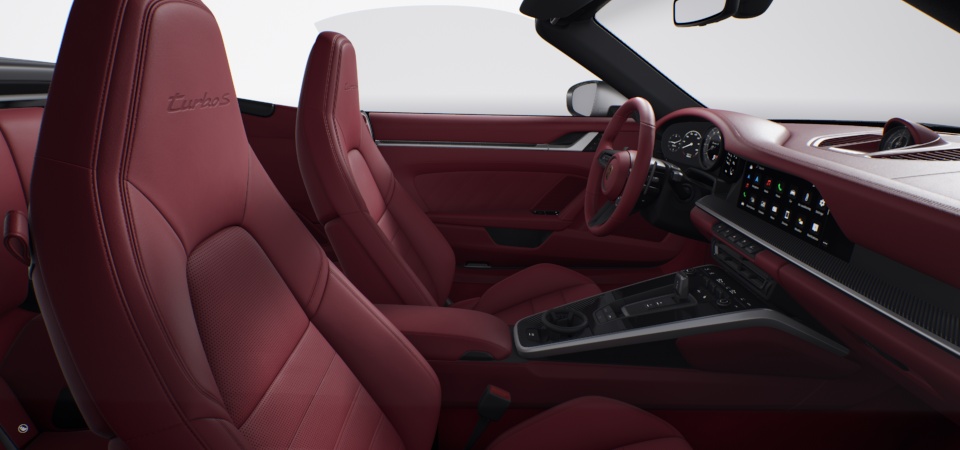 Leather Interior in Bordeaux Red