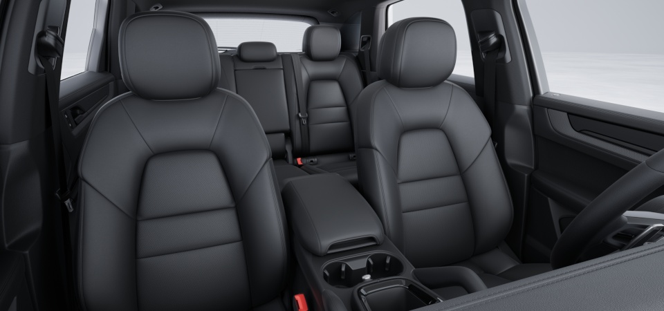Leather interior in Standard Colour, Smooth-Finish Leather in Black