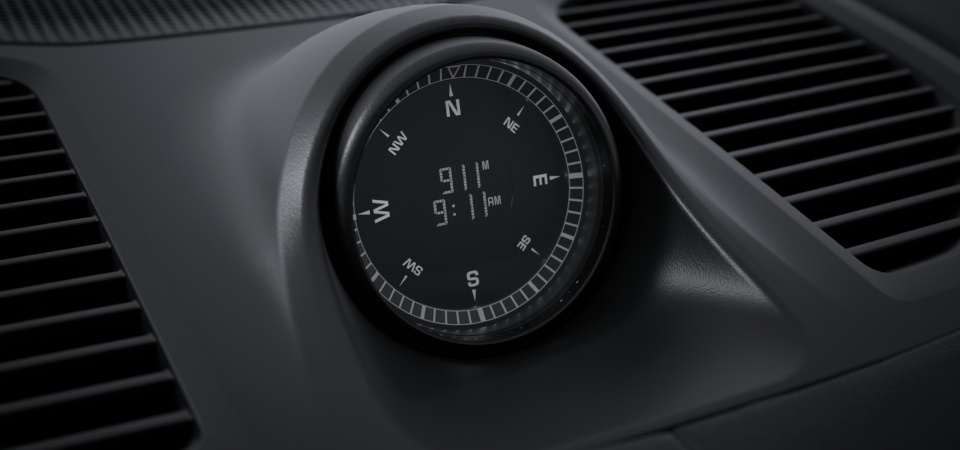 Sport Chrono Package and compass display on the dashboard