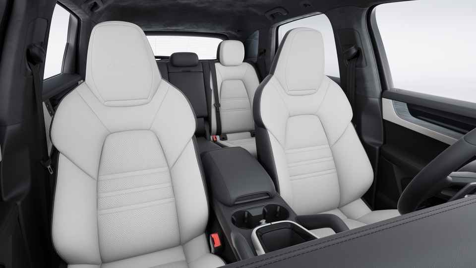 Leather interior in two-tone combination, smooth-finish leather Black and Crayon