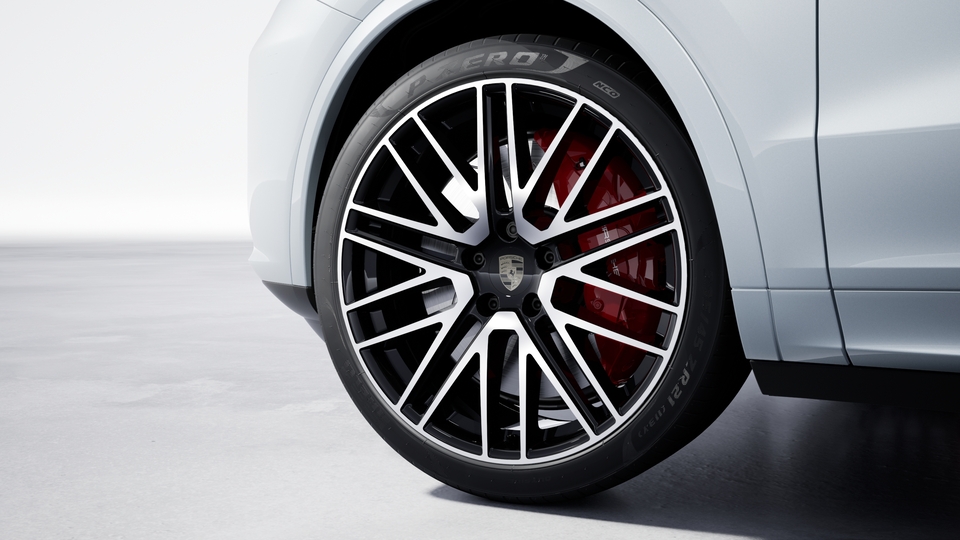 Jantes 911 Turbo Design de 22", incluindo extensões das cavas de roda em cor exterior
