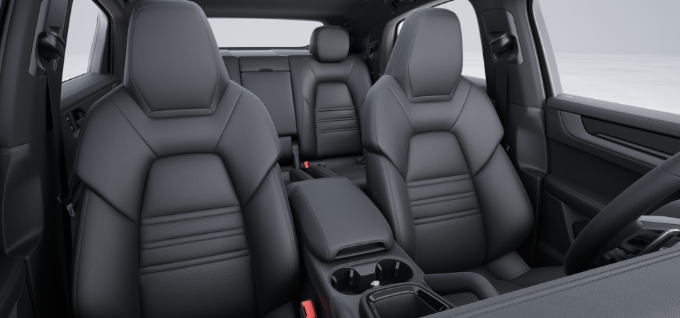 Leather interior in Standard Colour, Smooth-Finish Leather in Black