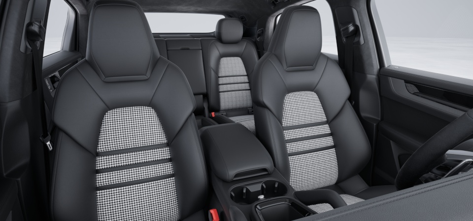 Leather Interior in Black/Silver Houndstooth i.c.w. Lightweight Sport Packages