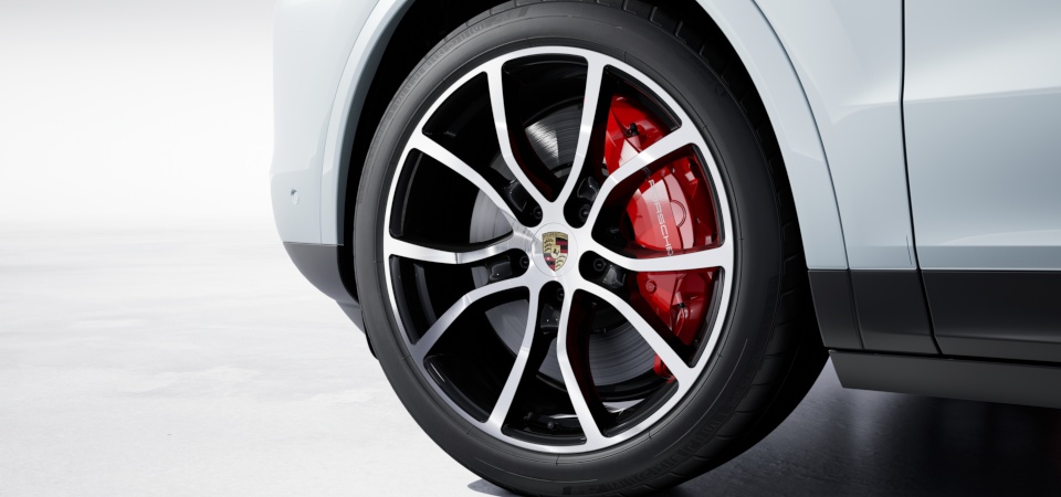 21-дюймовые колесные диски Cayenne Exclusive Design черного цвета (глянцевые)