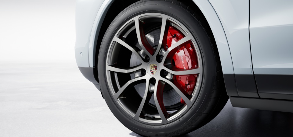 21-дюймовые колесные диски Cayenne Exclusive Design цвета «Серый Везувий»