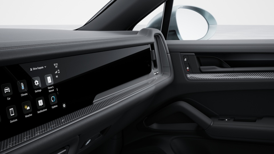 Interior Trim in Carbon Fiber