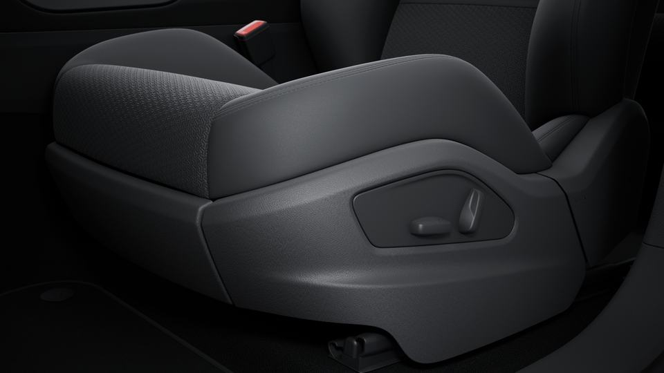 GTS sports seats front with integrated headrests (8-way, electric) and seat centre in Race-Tex