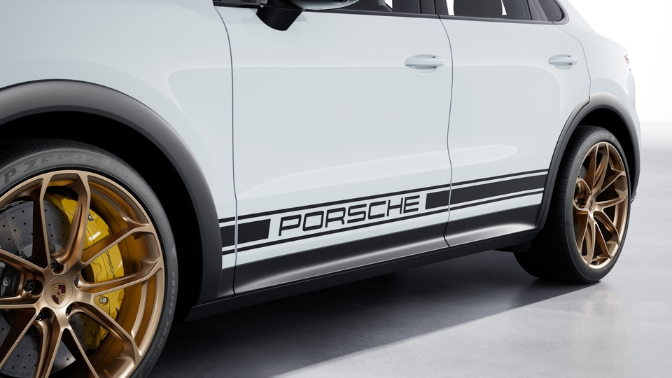 "PORSCHE" Logo on Side in Black