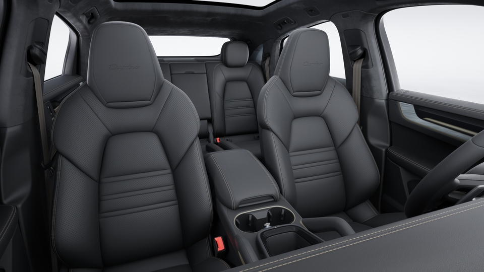 Leather Interior in Black with Turbonite Accents