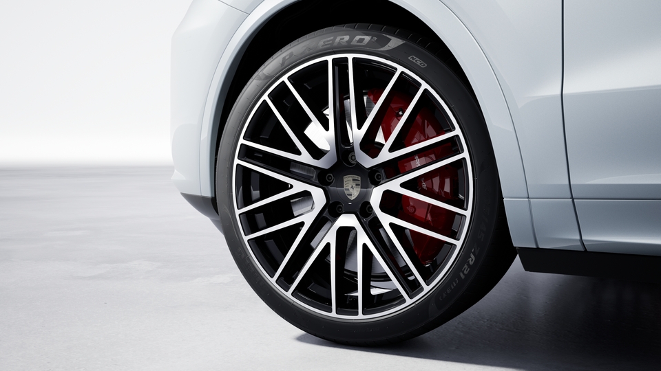 Jantes 911 Turbo Design de 22", incluindo extensões das cavas de roda em cor exterior