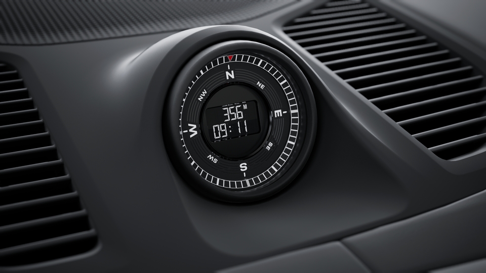 Sport Chrono Package and compass display on the dashboard