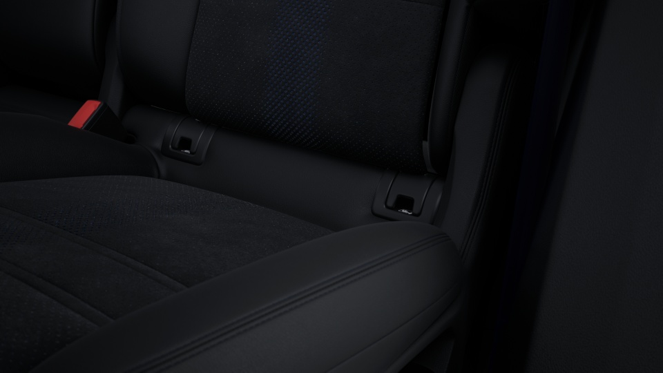 Seat consoles trim panels in leather (front and rear)