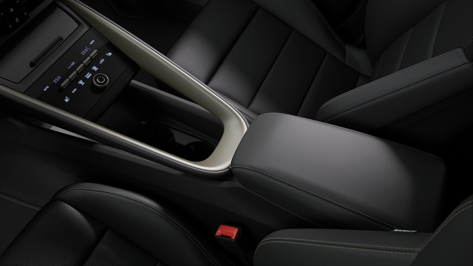 Extended leather interior in Black with Turbonite