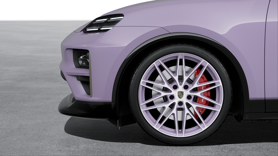 Wheels painted in exterior colour