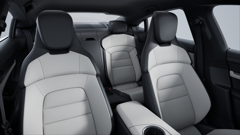 Two-Tone Leather Interior, Smooth-Finish Leather, Black/Crayon