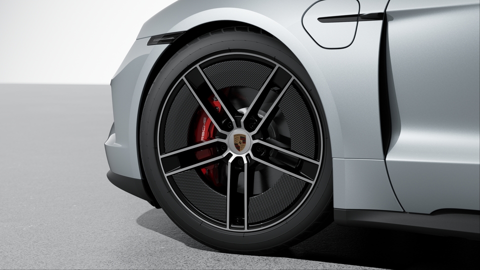 Carbon Fiber Aeroblades i.c.w. 21" Taycan Exclusive Design Wheels